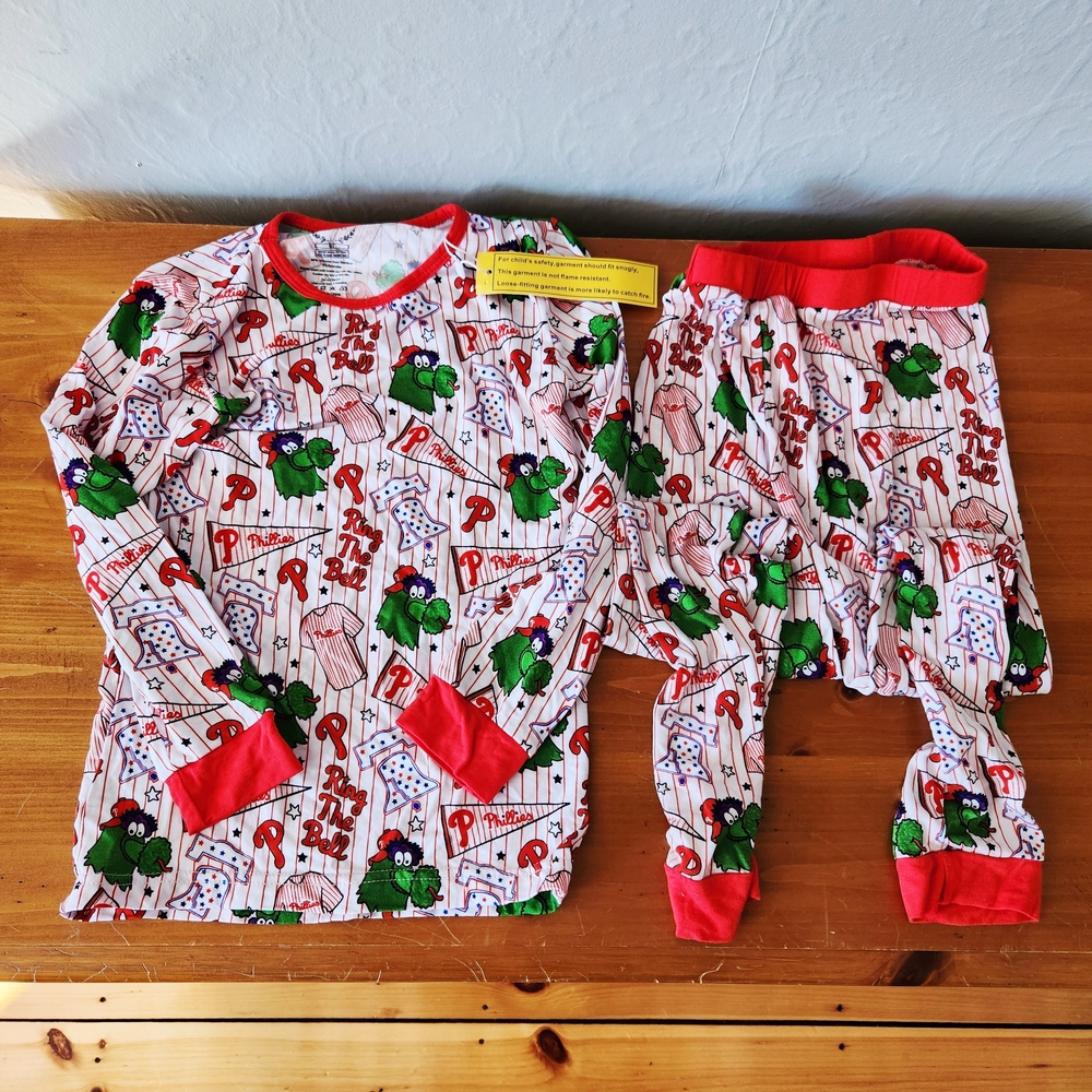 NWT B. Rose Philadelphia Phillies 6T Bamboo PJ Set